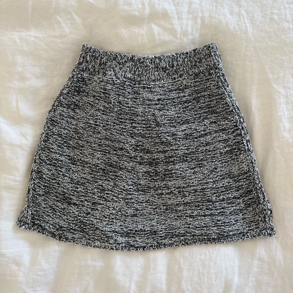 Asta Resort Morgan Mini Skirt Black Melange - Picture 4 of 5